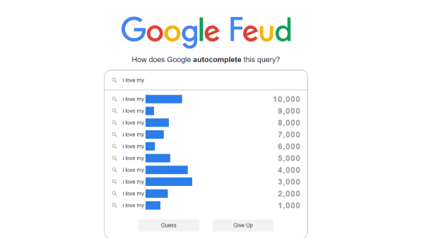 Google Feud HOW DOES GOOGLE AUTOCOMPLETE THIS QUERY? can josus I help me  2.000 14,000 2,000 ROUNE SUESSES. 413 1 - iFunny Brazil