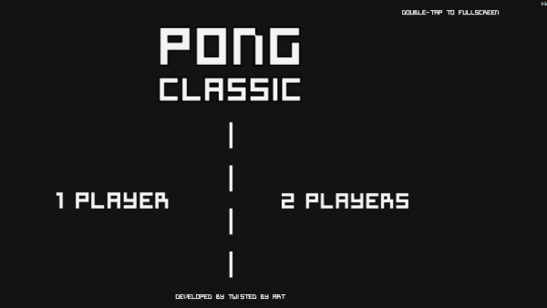 Classic Pong Game (2 Players)